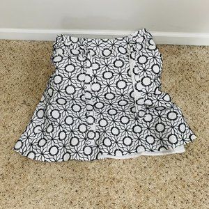 Black and White Flair Skirt by DJ and Co
